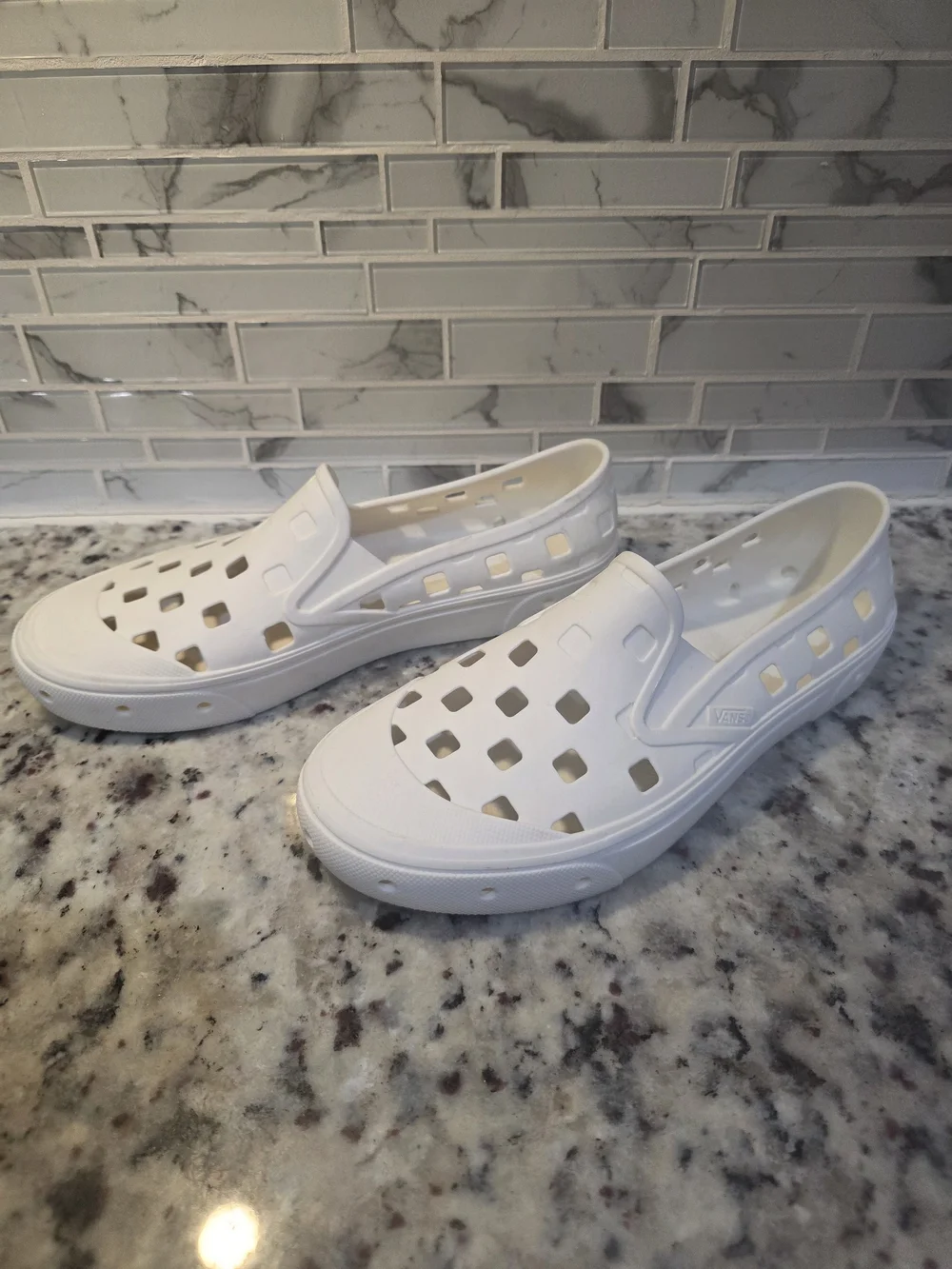 Vans White Slip-On TRK